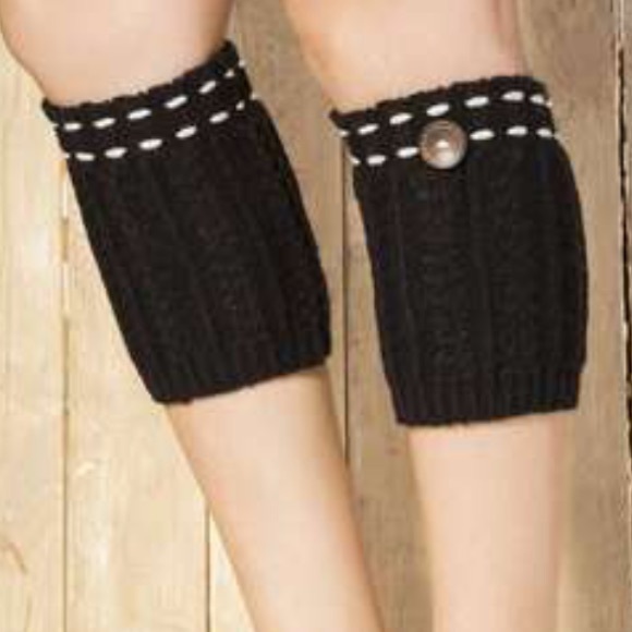 🧶Women Knitted Leg Warmers
Crochet Socks Boot Cover Color: Black - Picture 3 of 5